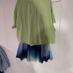 Old Navy Blue Gradient Skater Skort